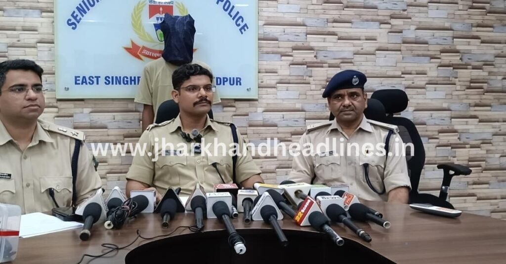 जमशेदपुर में भानू मांझी गैंग के शूटर मनीष सिंह की गिरफ्तारी