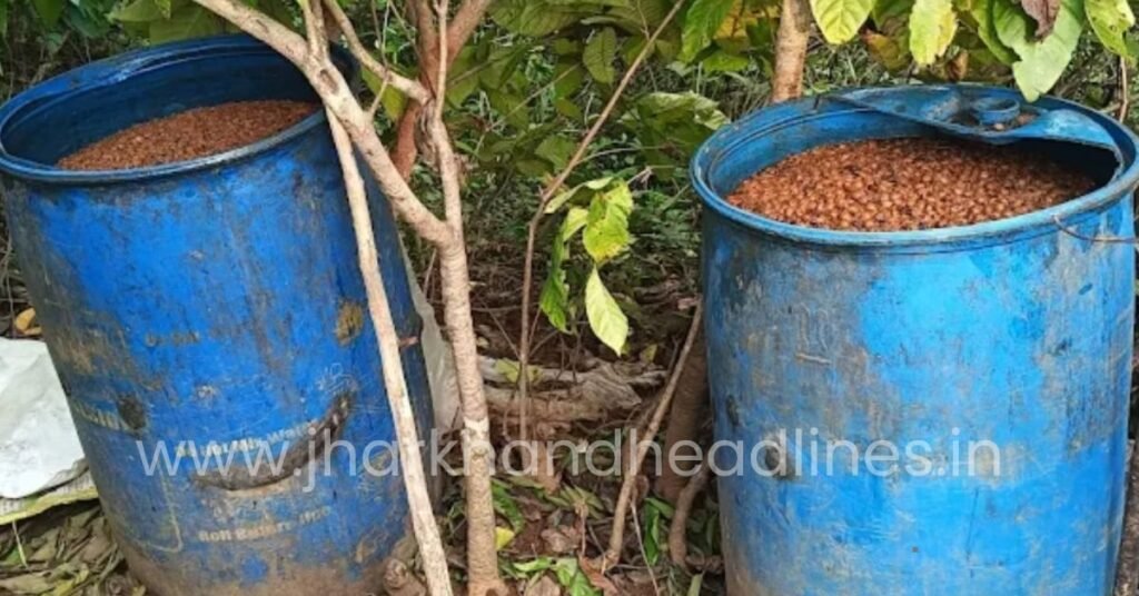 बोड़ाम में अवैध शराब भट्टियों पर छापेमारी